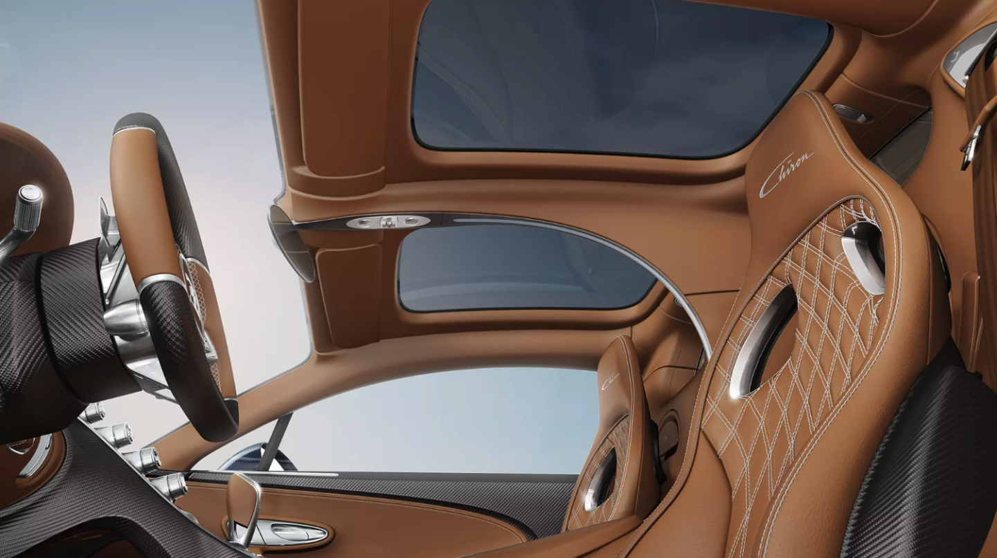 A look up through the Bugatti Chiron Sky View