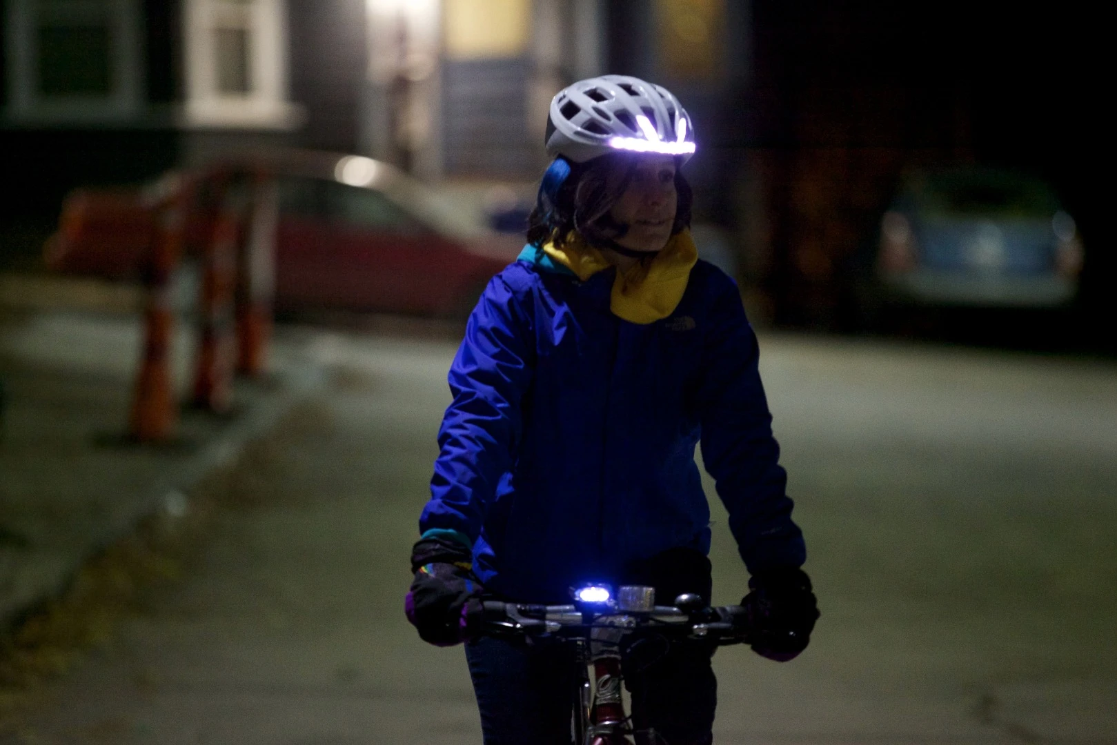 The Lumos bicycle helmet is designed to enhance night riders' safety