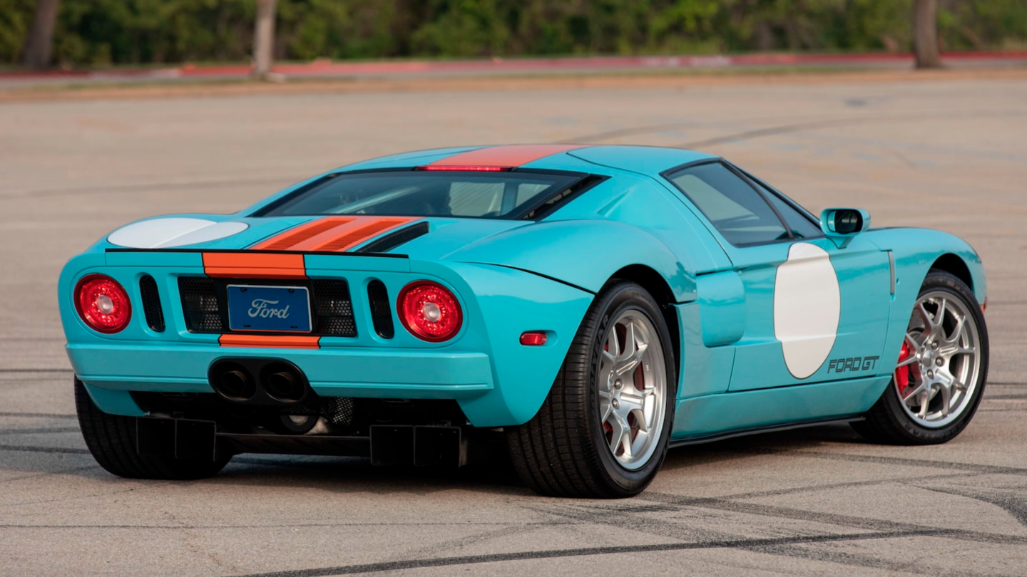 This 2006 Ford GT Heritage Edition sold for $715,000 at Mecum's 2022 Kissimmee sale on 15 January 2022