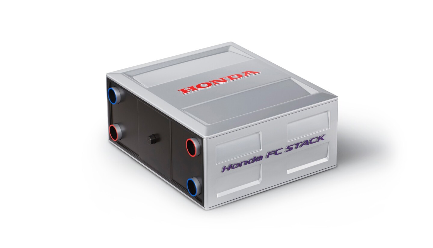The fuel cell stack in the Clarity is about 33 percent more compact than its predecessor