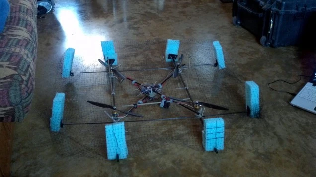 The second version of the Batcopter, designed for studying the flight characteristics of bats (Photo: Boston University)