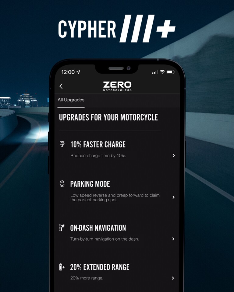 App-based Cypher III+ upgrade store