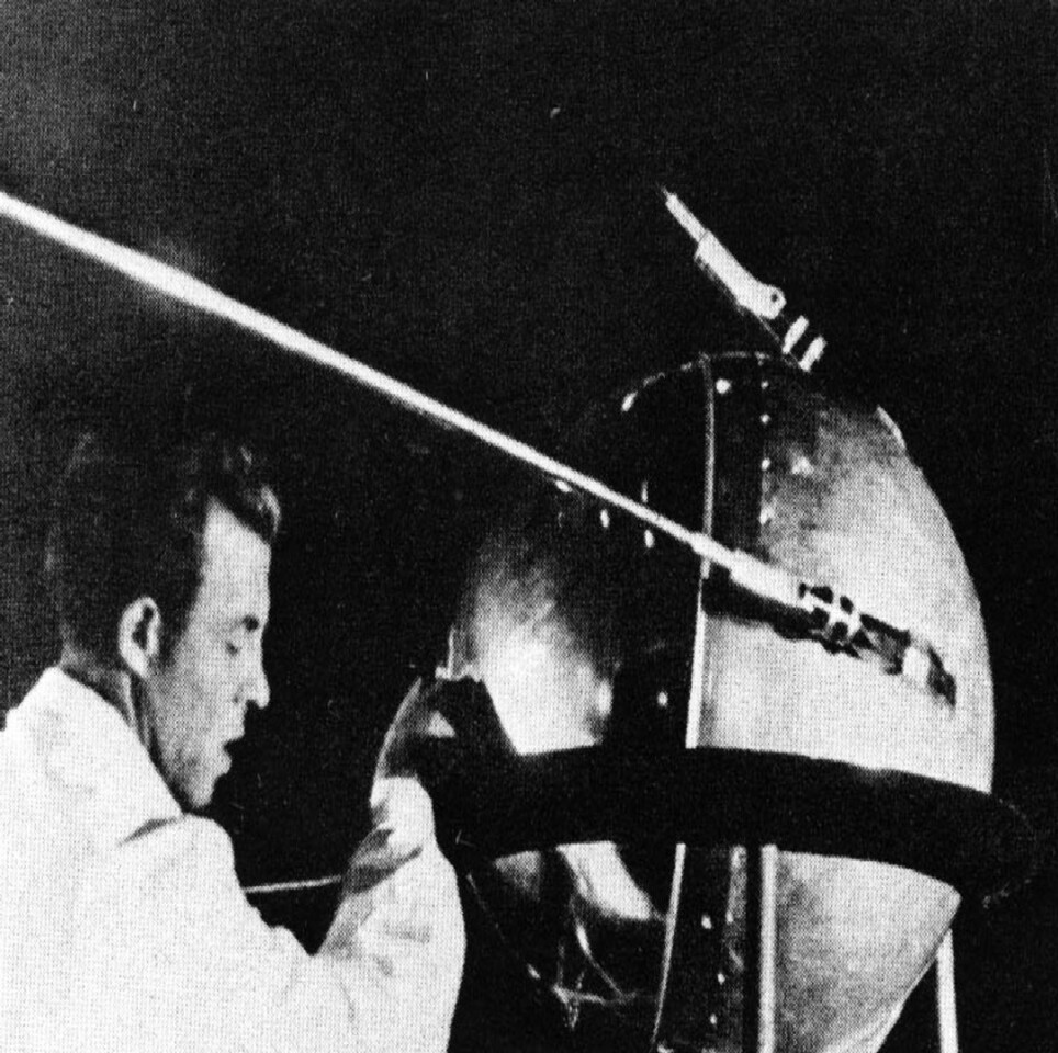 The launch of Sputnik 1 (pictured above) by the USSR heralded the dawn of the space age