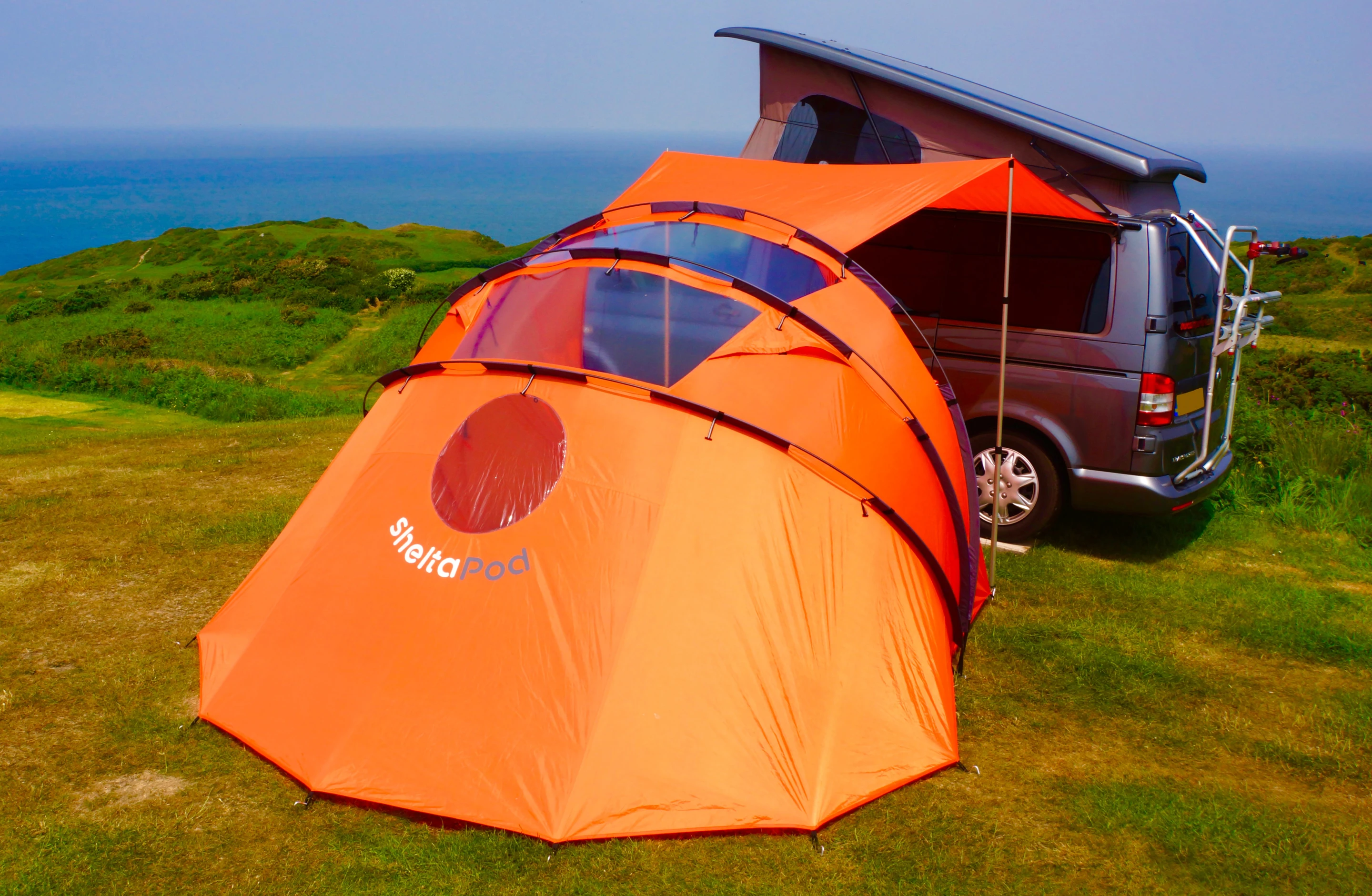 The SheltaPod is designed to set up in about 10 to 15 minutes