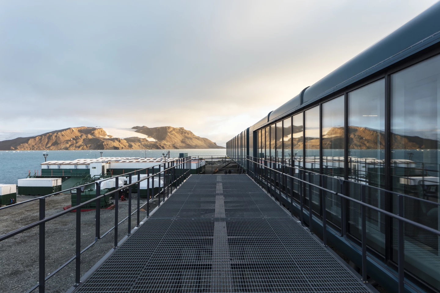 The Antarctic Station Comandante Ferraz is focused around two main buildings and includes a total of 17 laboratories