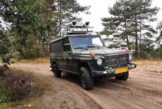 A test vehicle equipped with the new system