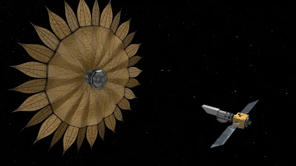 Starshade and its space telescope (Image: NASA)