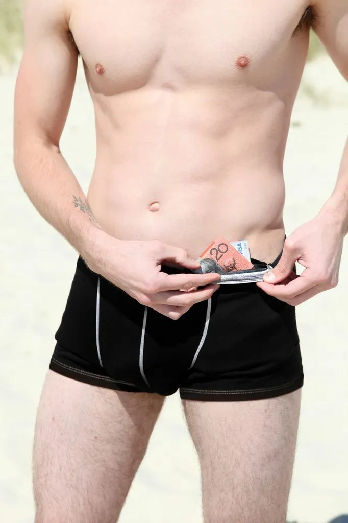 Adventure Underwear features two pockets, one of which is waterproof to depths of 200 meters
