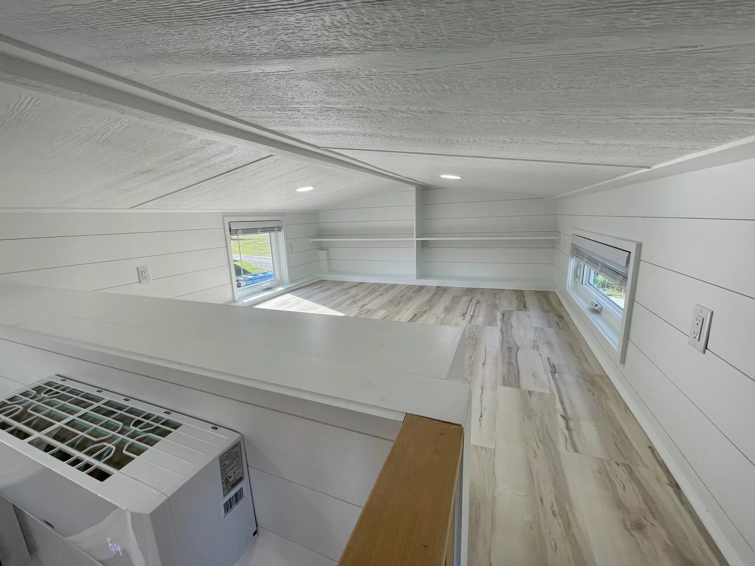 The New Chapter's hobby room has integrated storage space