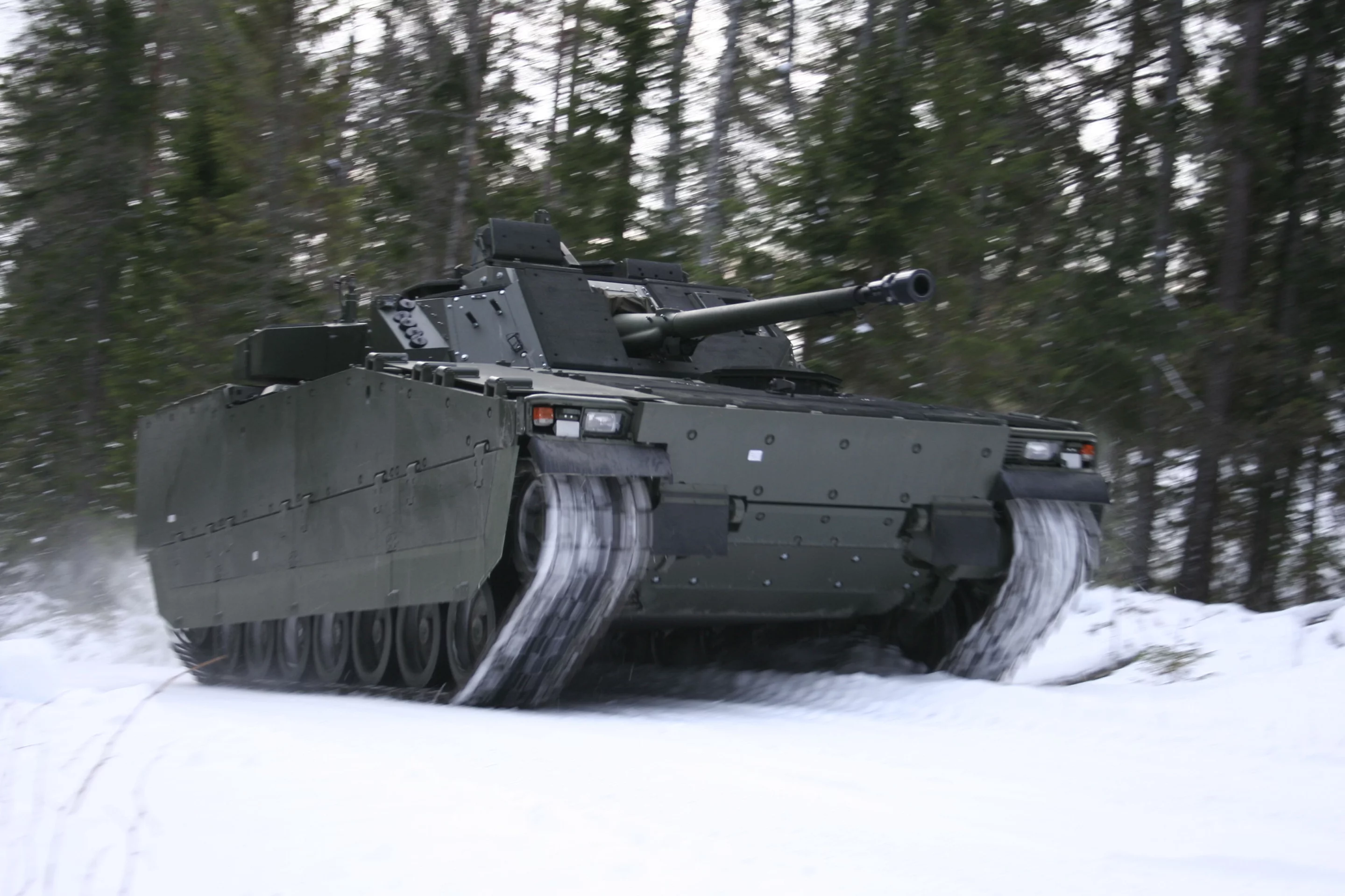 The CV90 is built in Sweden by BAE Systems