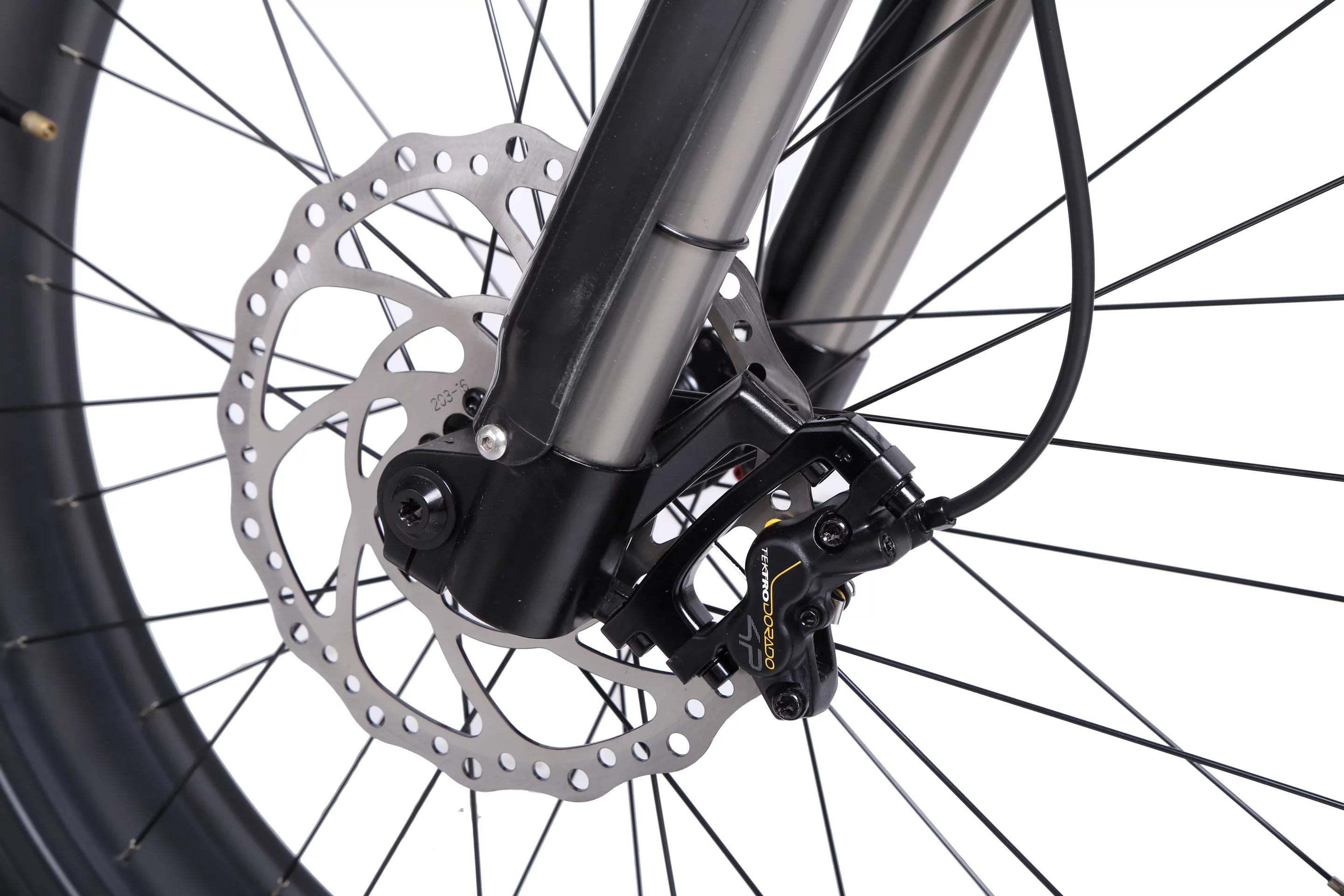 Stopping power comes courtesy of hydraulic brakes front and back