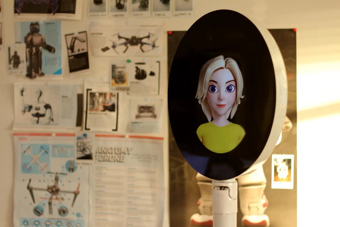 The digital appearance of the robot can be personalized at will