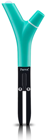 The device is powered by a AAA battery, that should keep it going for about six months