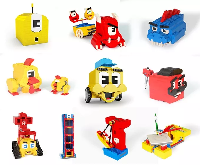 The Algobrix system has a number of robot designs to choose from, but compatibility with standard Lego bricks means that coders can create their own Algobots