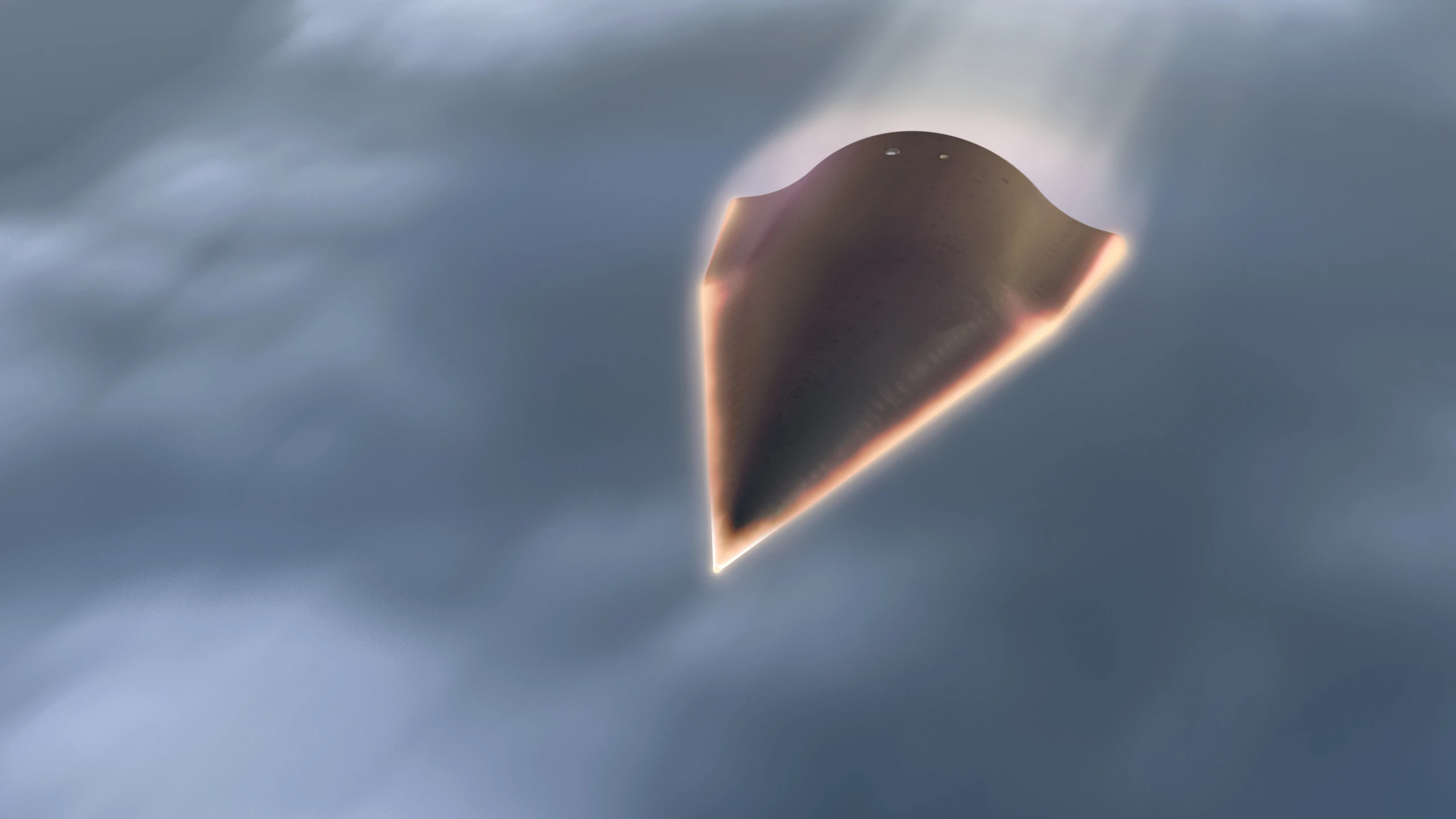 DARPA's HTV-2 hypersonic vehicle, which prematurely splashed down in the Pacific Ocean on its second test flight