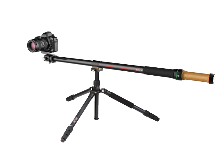 The Slypod takes the form and function of a monopod, and adds in the functionality of a short motorized camera slider