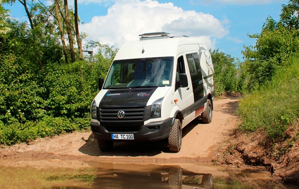The Terracamper Tecraft prepares to get to work (Photo: Terracamper)