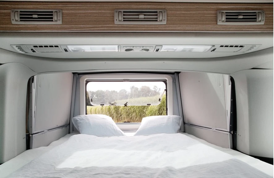 A look inside Bett Mobil's bed module