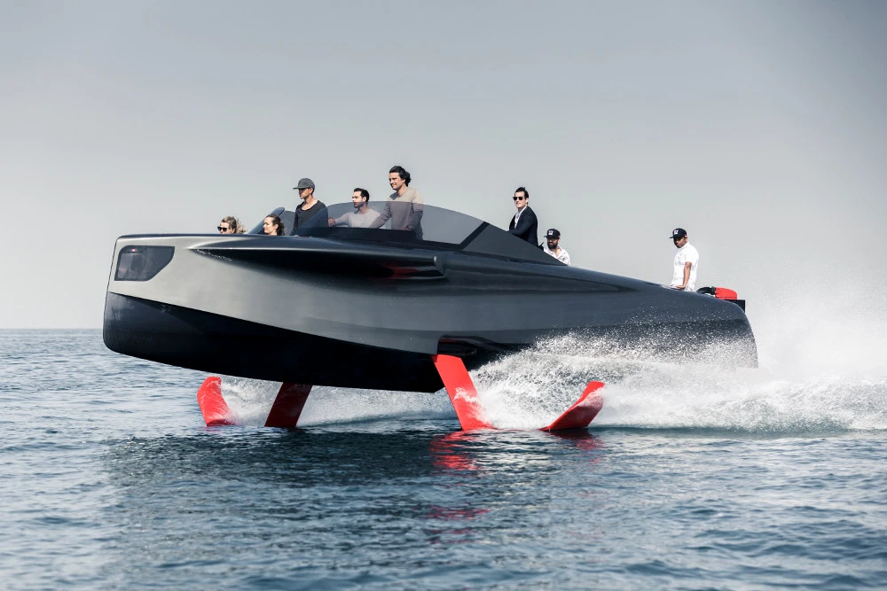 The Foiler is certified to carry eight passengers