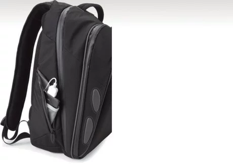 The BacPac Control notebook bag from Dicota has an iPod controller integrated into the shoulder strap