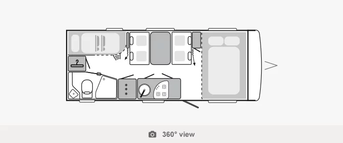 Floor plan of the CaraOne 550 QDK