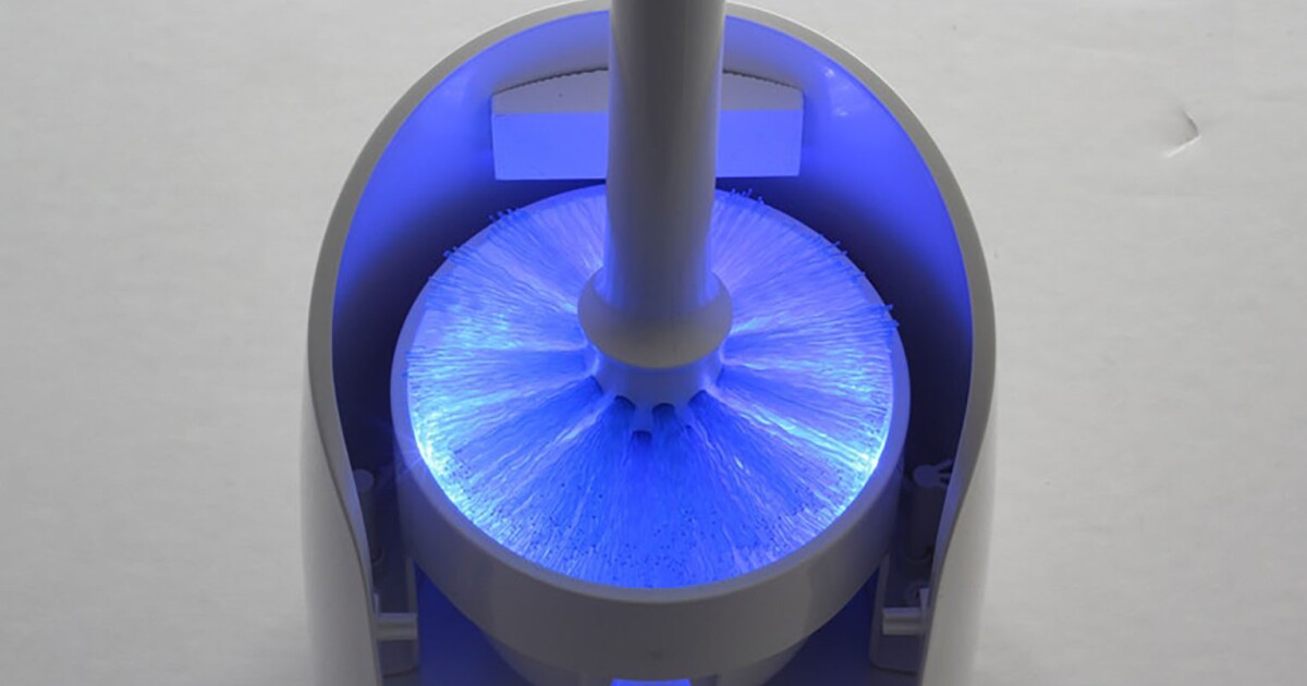Lumi Selfsanitizing toilet brush blasts cleansing UV light on your shameful deeds