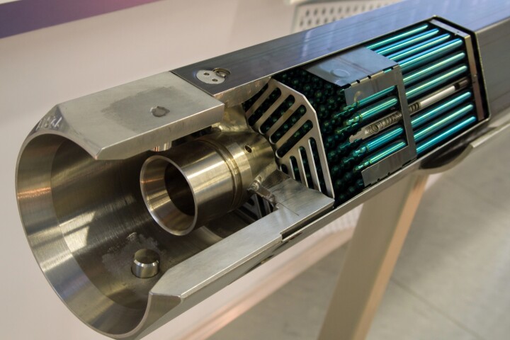 The Deep Fission reactor uses many of the same components as a conventional reactor, like this fuel assembly