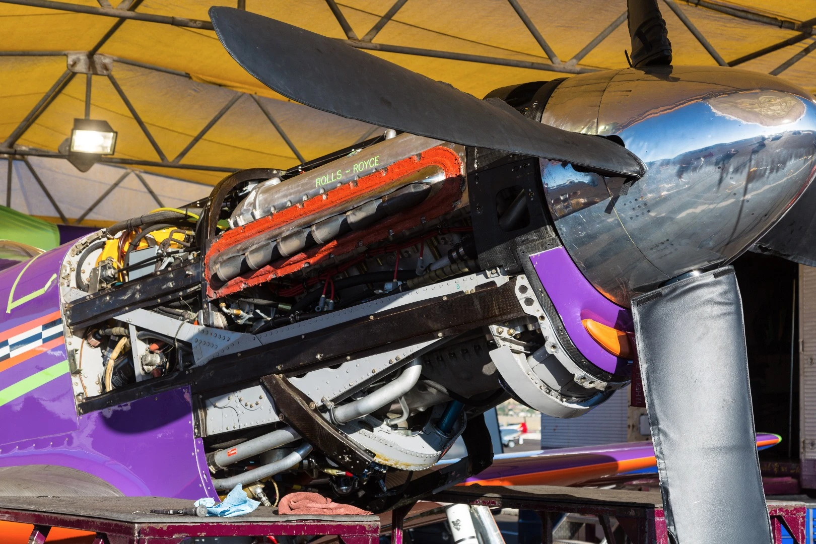 Voodoo, a heavily modified P-51D Mustang, the winner of the 2016 Unlimited Gold Class race