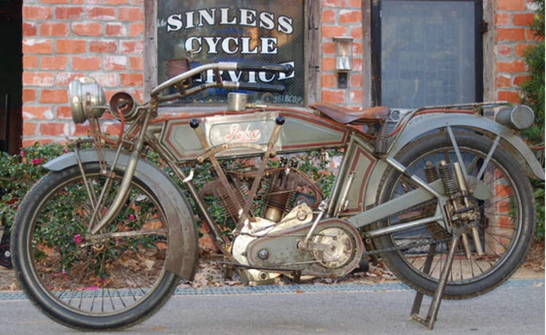 961916 Pope US$121,000October, 2006Gooding Otis Chandler Collection October 21, 2006Images from http://www.auctionsamerica.com/events/feature-lots.cfm?SaleCode=LV12&ID=r362&Order=price&feature=&collection=&grouping=&category=motorcyclesAuctioned by Gooding & Co