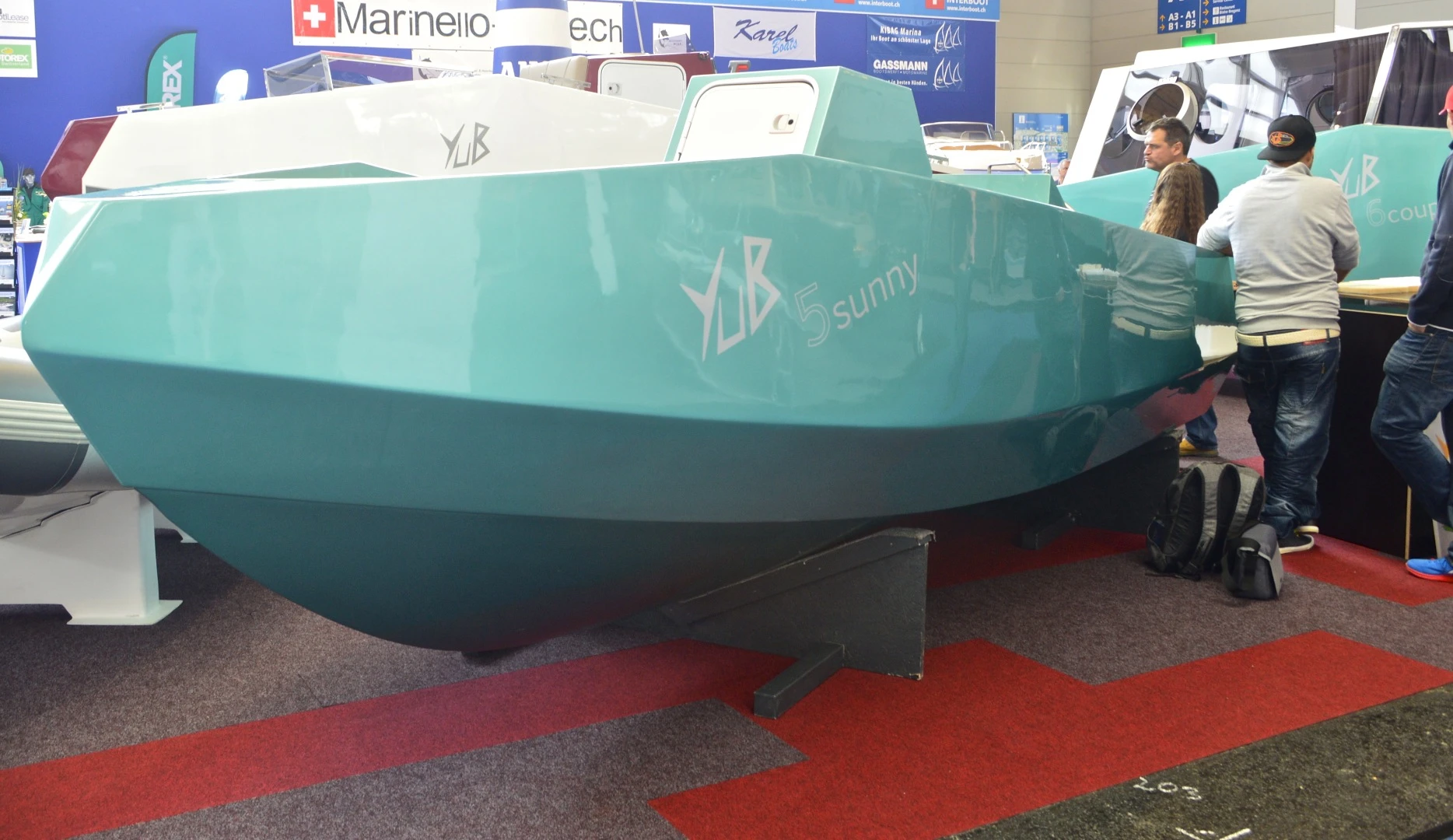 Germany's Young Urban Boating (YUB) has some of the most colorful, eye-catching boats of the show