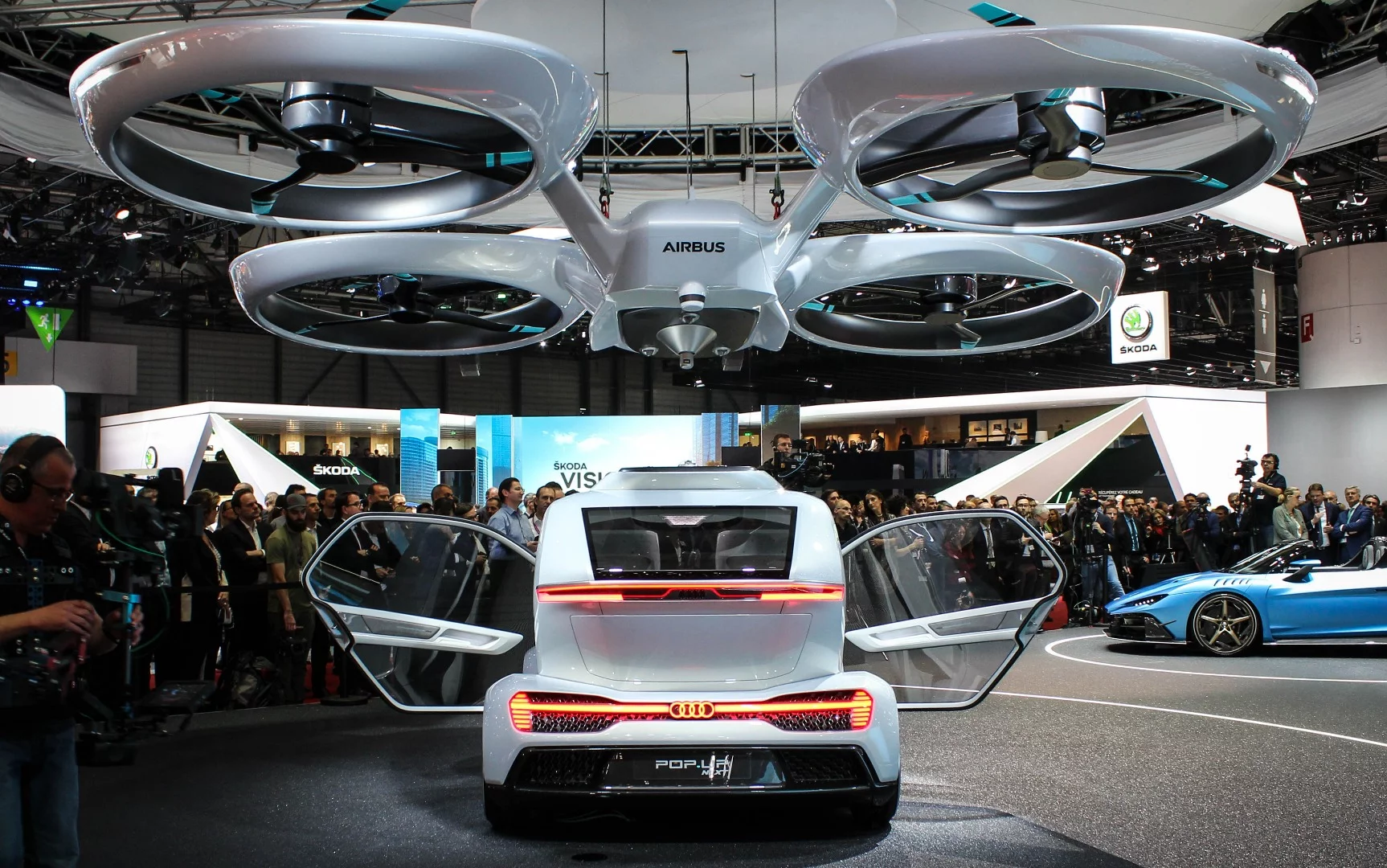 The Pop.Up Next concept on show at Geneva Motor Show