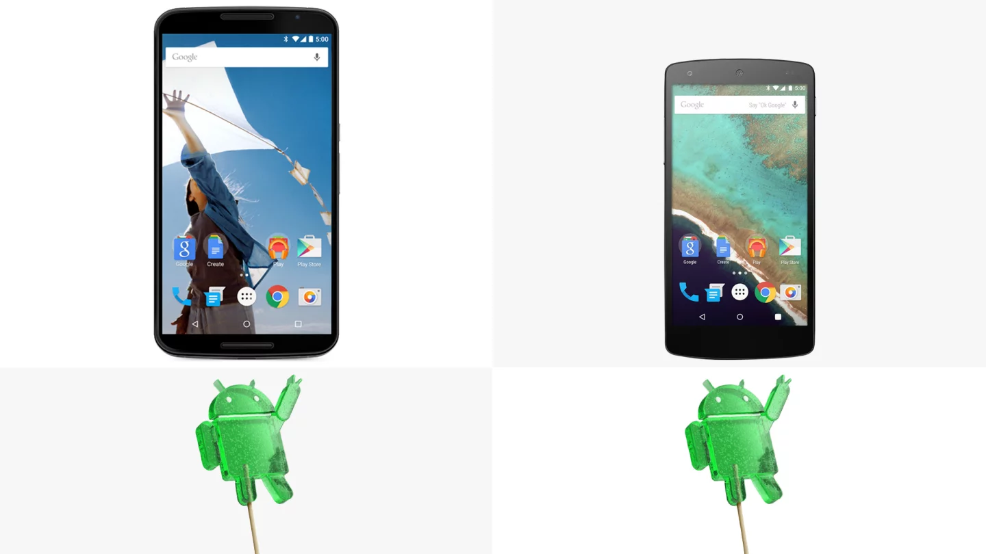 Before long, the Nexus 5 will catch up with the Nexus 6 and run Android 5.0 Lollipop