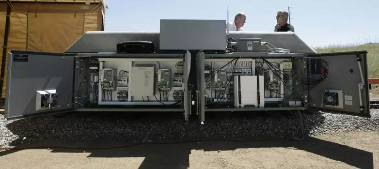 The electric bays of the ARES pilot vehicle