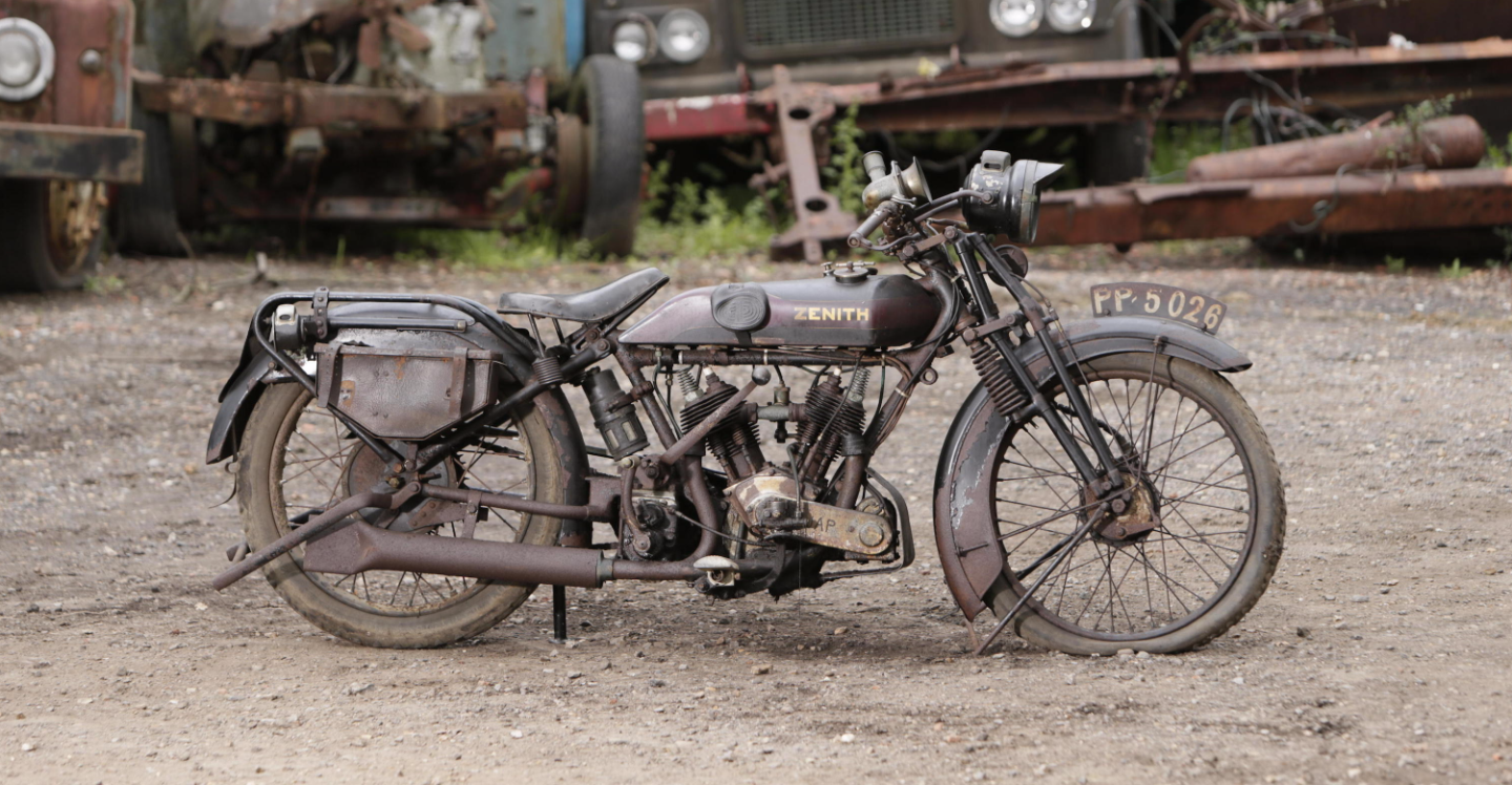 £32,200 ($49,715) - 1925 Zenith-JAP 678cc Model 6-80 ProjectLot 251 at Bonhams Autumn Stafford Sale held on 18 October, 2015Estimate: Not available (Not available)https://www.bonhams.com/auctions/22727/lot/251/