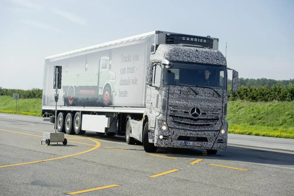 The system uses a radar sensor positioned just ahead of the rear axle