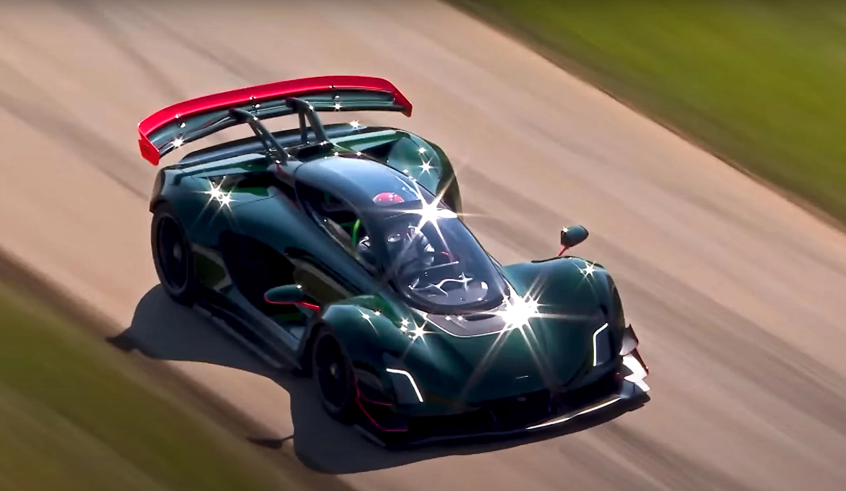 The Czinger 21C tears up the track at the 2024 Goodwood Festival of Speed, setting a production class record