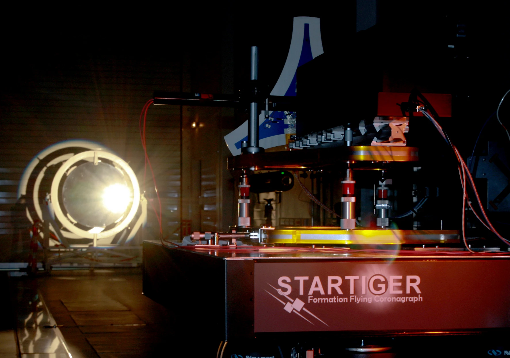 StarTiger-2 external coronagraph demonstrator showing artificial eclipse technique used for Proba-3