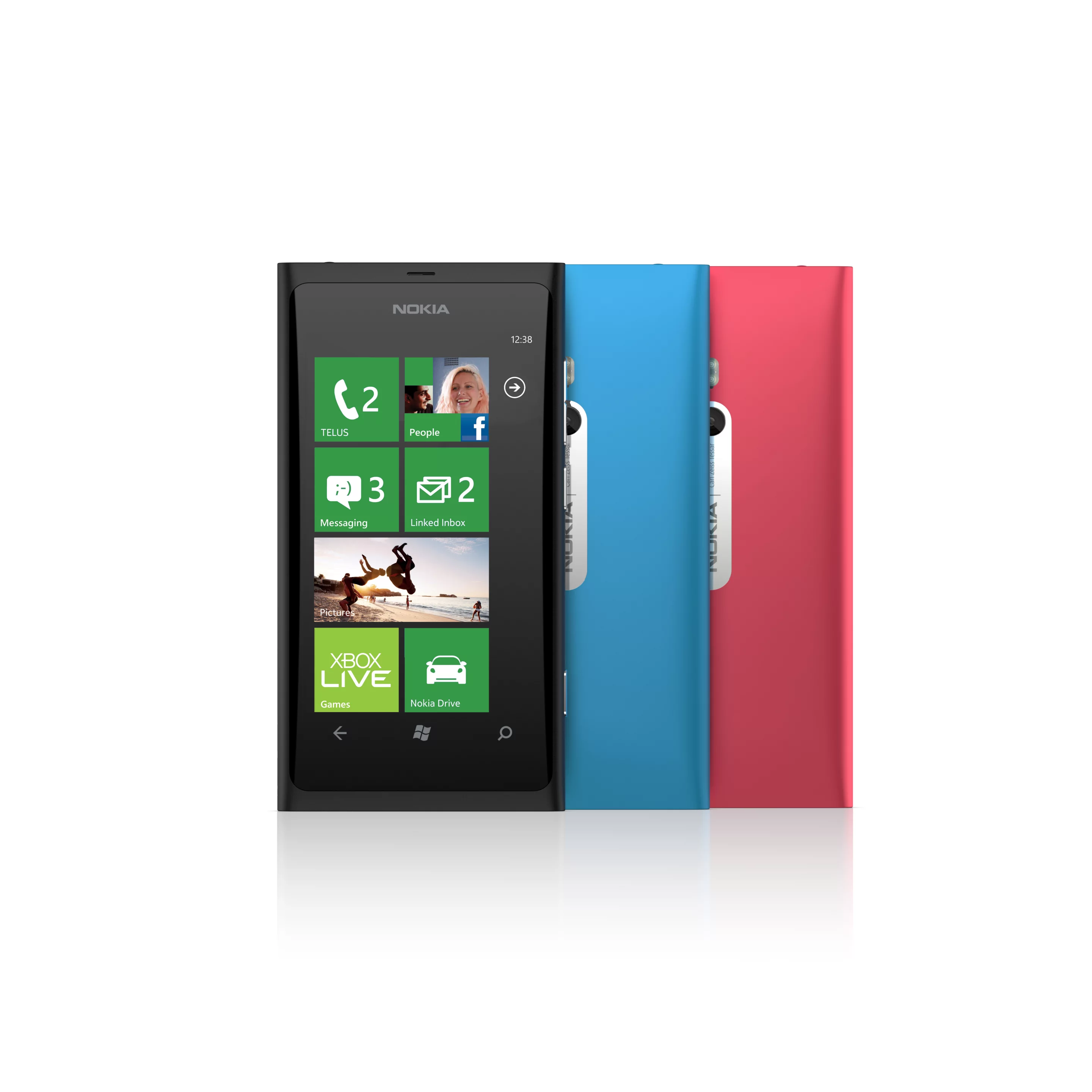 In addition to the cyan and matte black models available at launch, it looks as if the Lumia 900 will be available in blue and pink