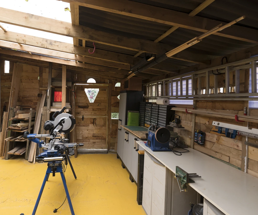 The Off-Cut Shed is located in Great Ellingham, Norfolk