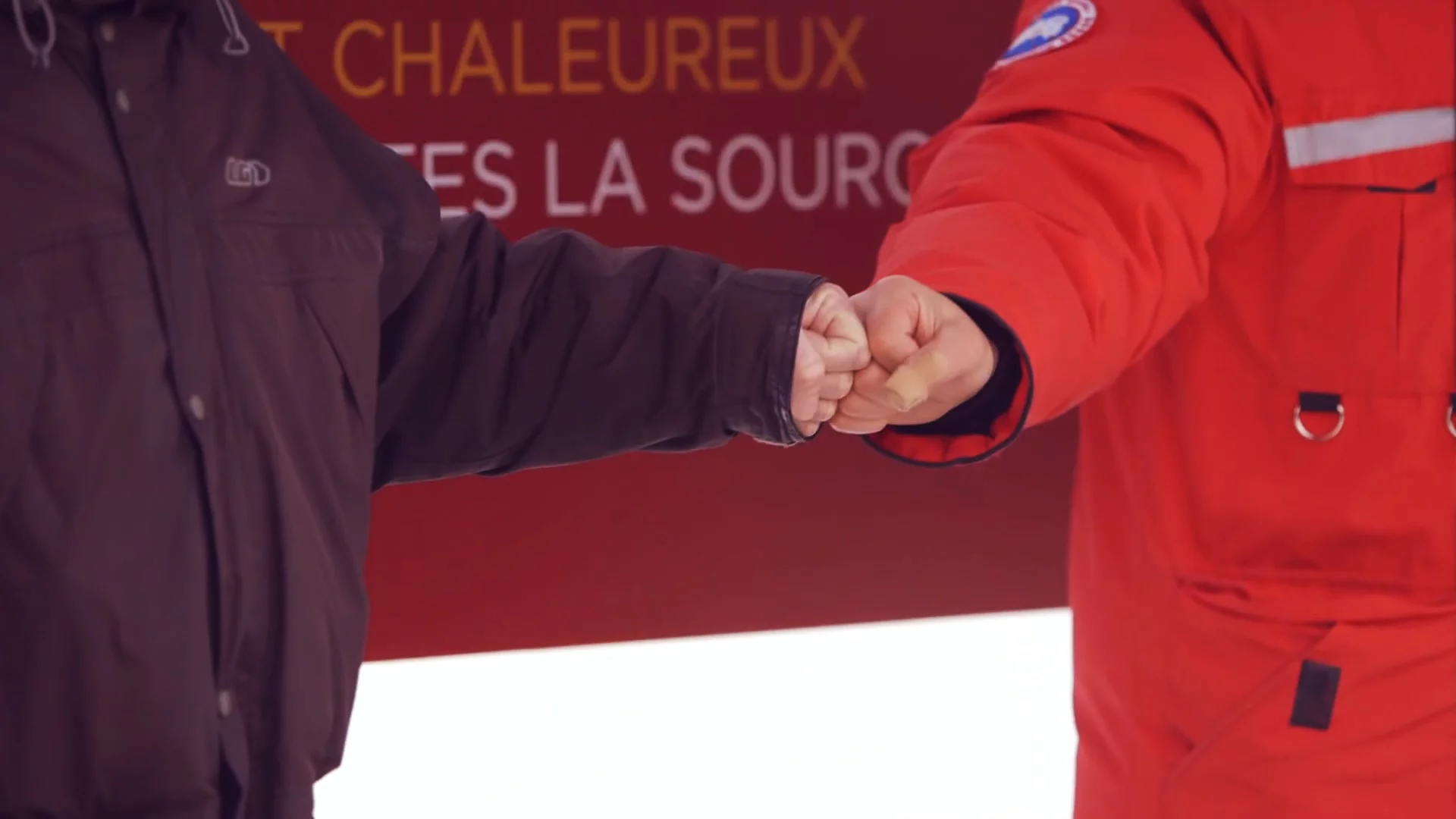 A fist bump will do if holding hands is too intimate