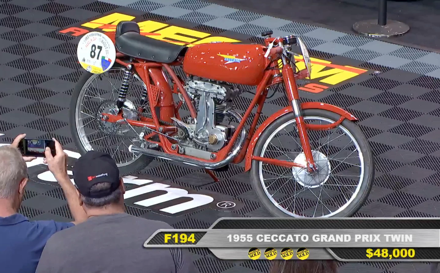 1955 Ceccato Grand Prix Twin Cam | Price: $52,800 | Estimate: $35,000 - $45,000 | Auctioneer: Mecum | Lot F194 | Auction Description