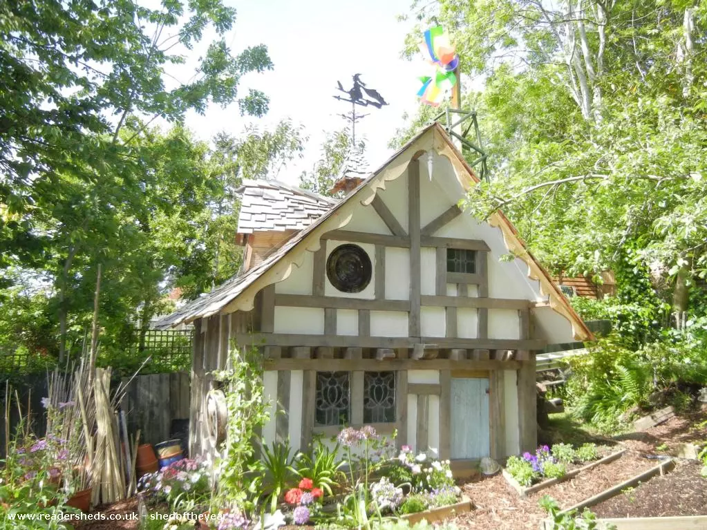 The Old Garden Shed is a charming but cheap place for potting and working