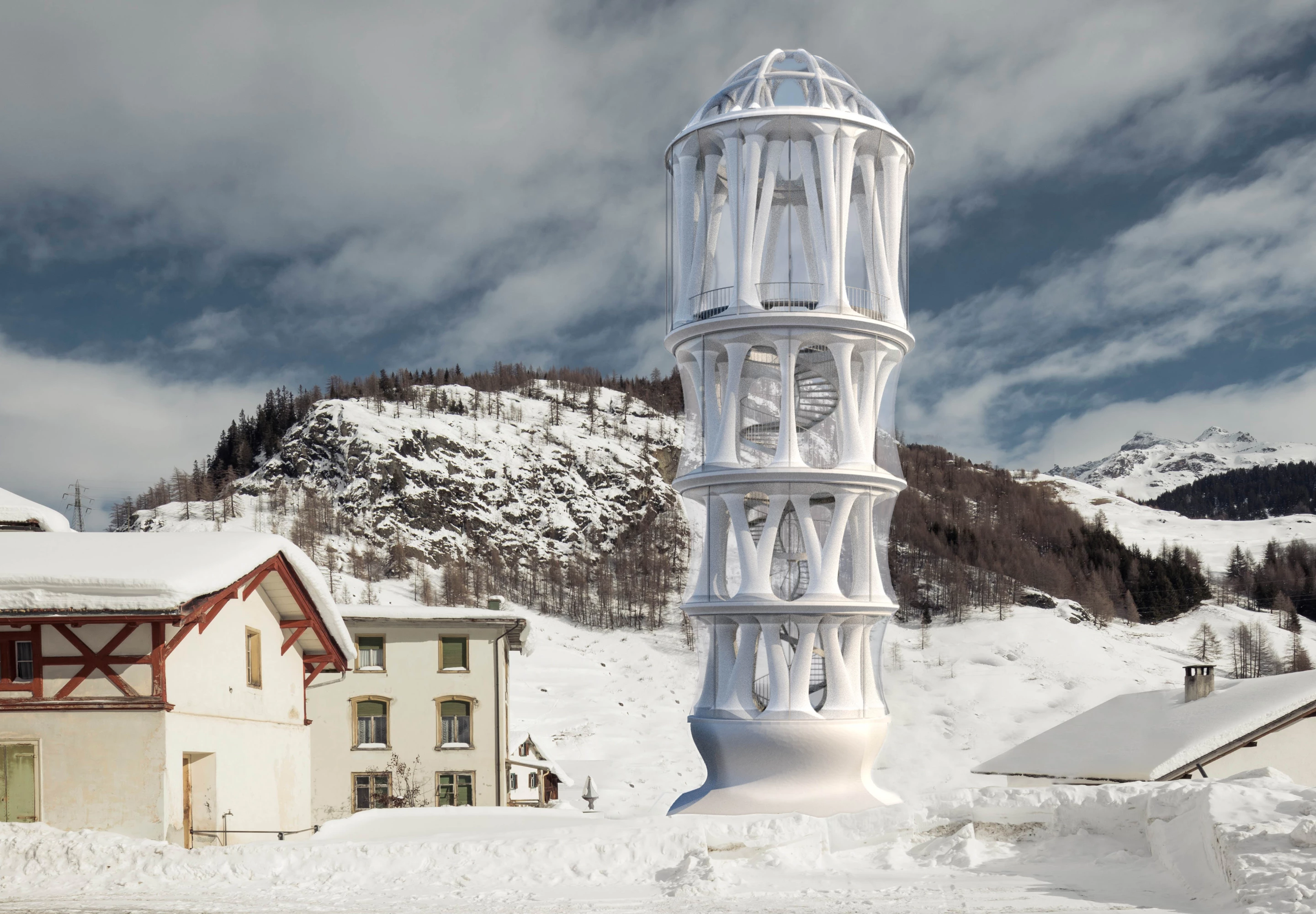 The White Tower will reach a height of 30 m (almost 100 ft)