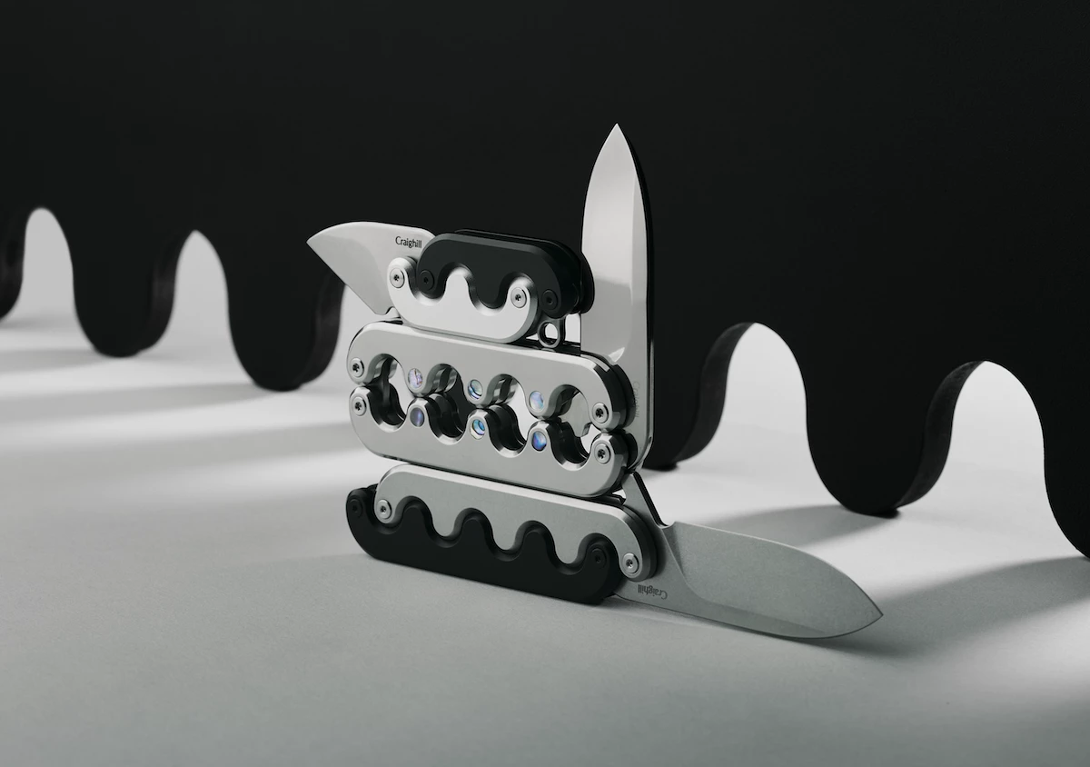Three styles of Sidewinder knife