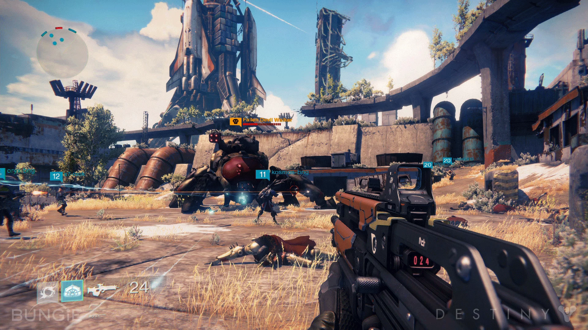 Destiny looks like a first-person shooter fused with a massively multiplayer online game