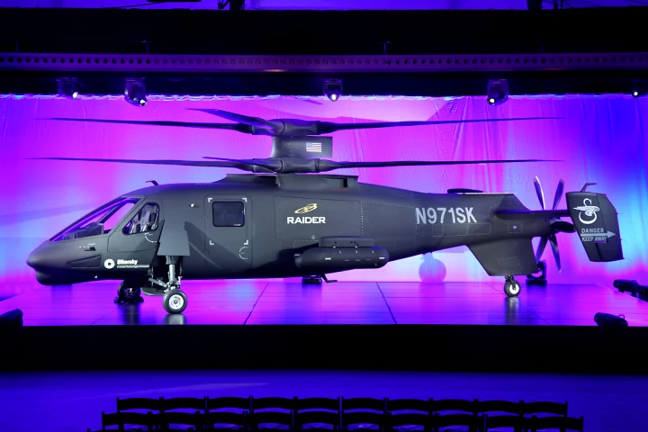 The Sikorsky S-97 Raider that is intended to replace the US Army's OH-58D Kiowa Warrior helicopter