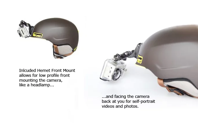 The GoPro HD HERO 960's Helmet Front Mount