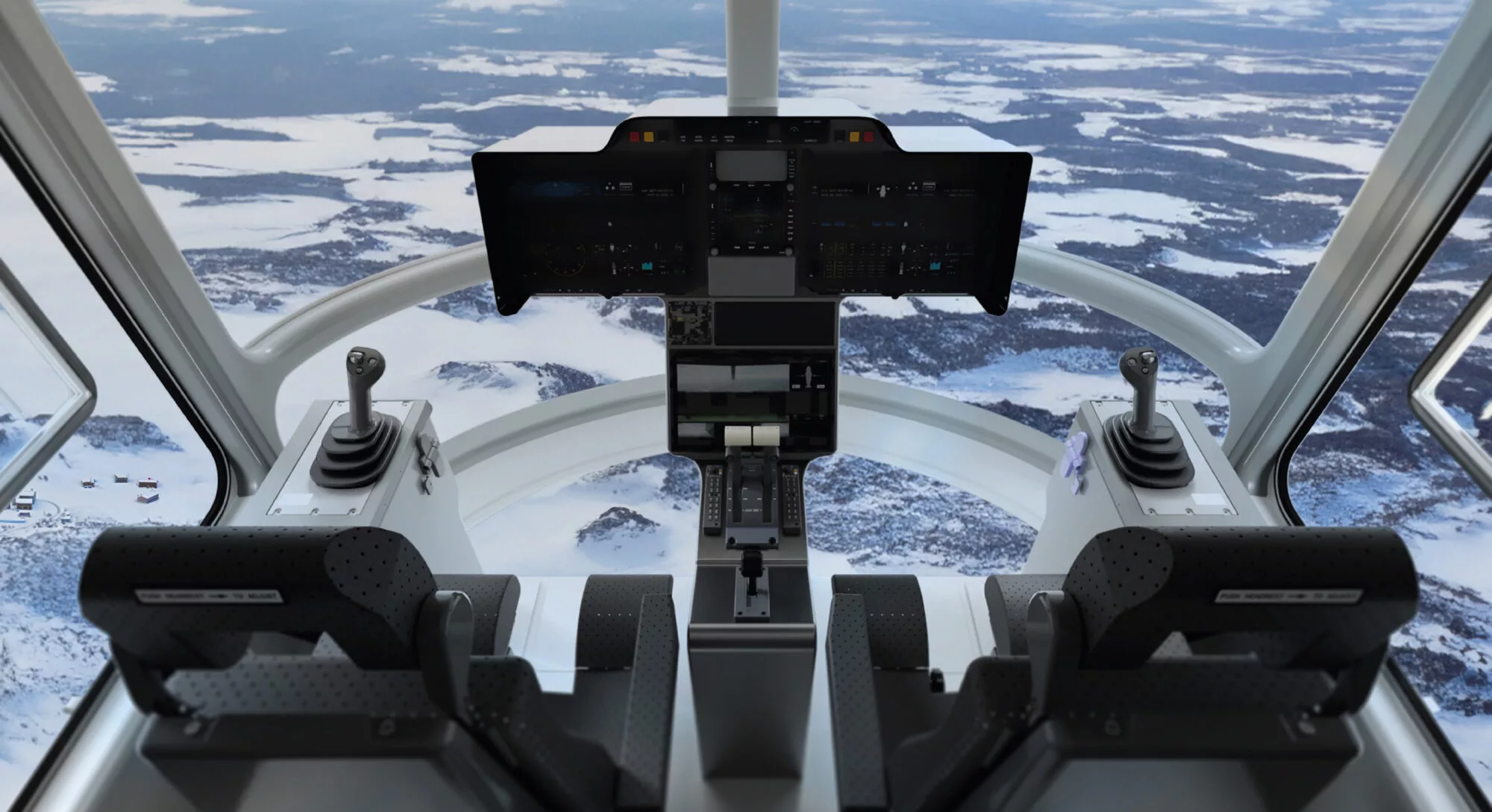 The pilot and copilot will operate from a gondola below the main hull