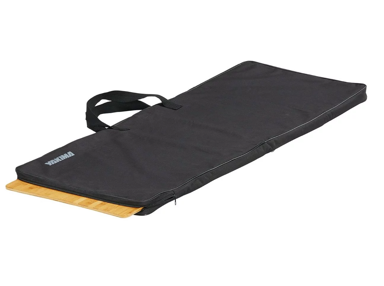 The BackDeck doesn't need to stay on the hitch; it packs up into a carry case for easy storage