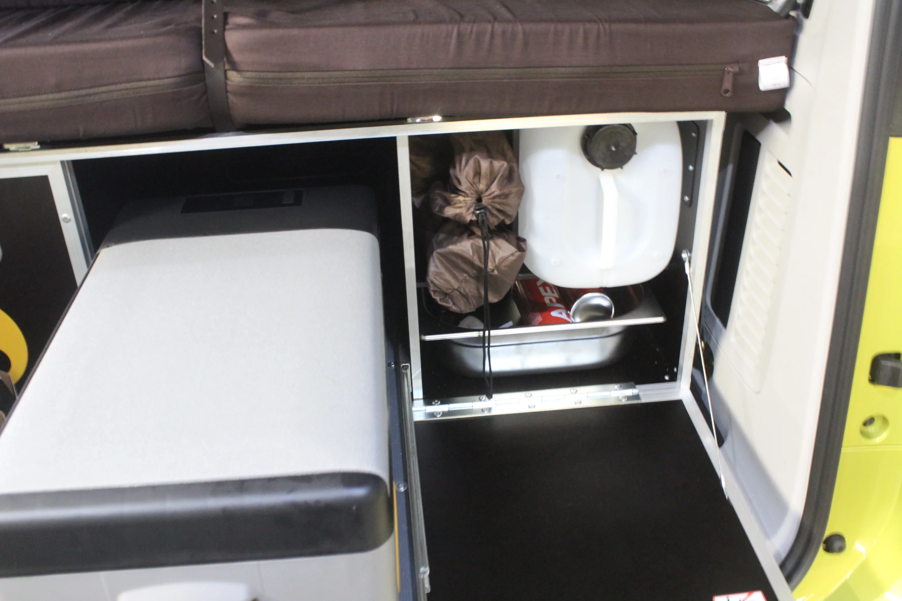 Our Ququq kit had a couple of extras, including the small electric cooler, a pair of low camping chairs and butane for the dual-burner stove